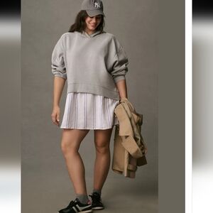 Anthropologie Pilcro Hooded Twofer Mini Dress.